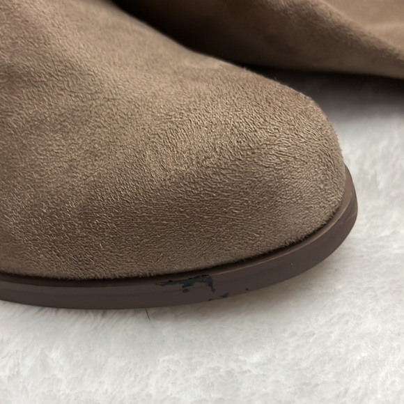 NWOT Charles David Sz7.5 brown/beige pullon over the knee boots by Anthropologie - Picture 10 of 10